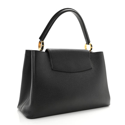 Louis Vuitton Taurillon Capucines GM Black 3 of 13