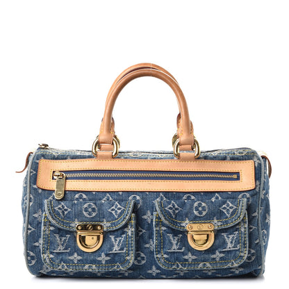 Louis Vuitton Monogram Denim Neo Speedy Blue 1 of 19