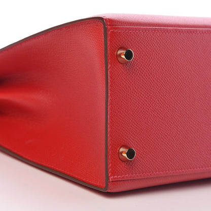 Hermes Epsom Kelly Sellier 28 Rouge Casaque 37 of 41