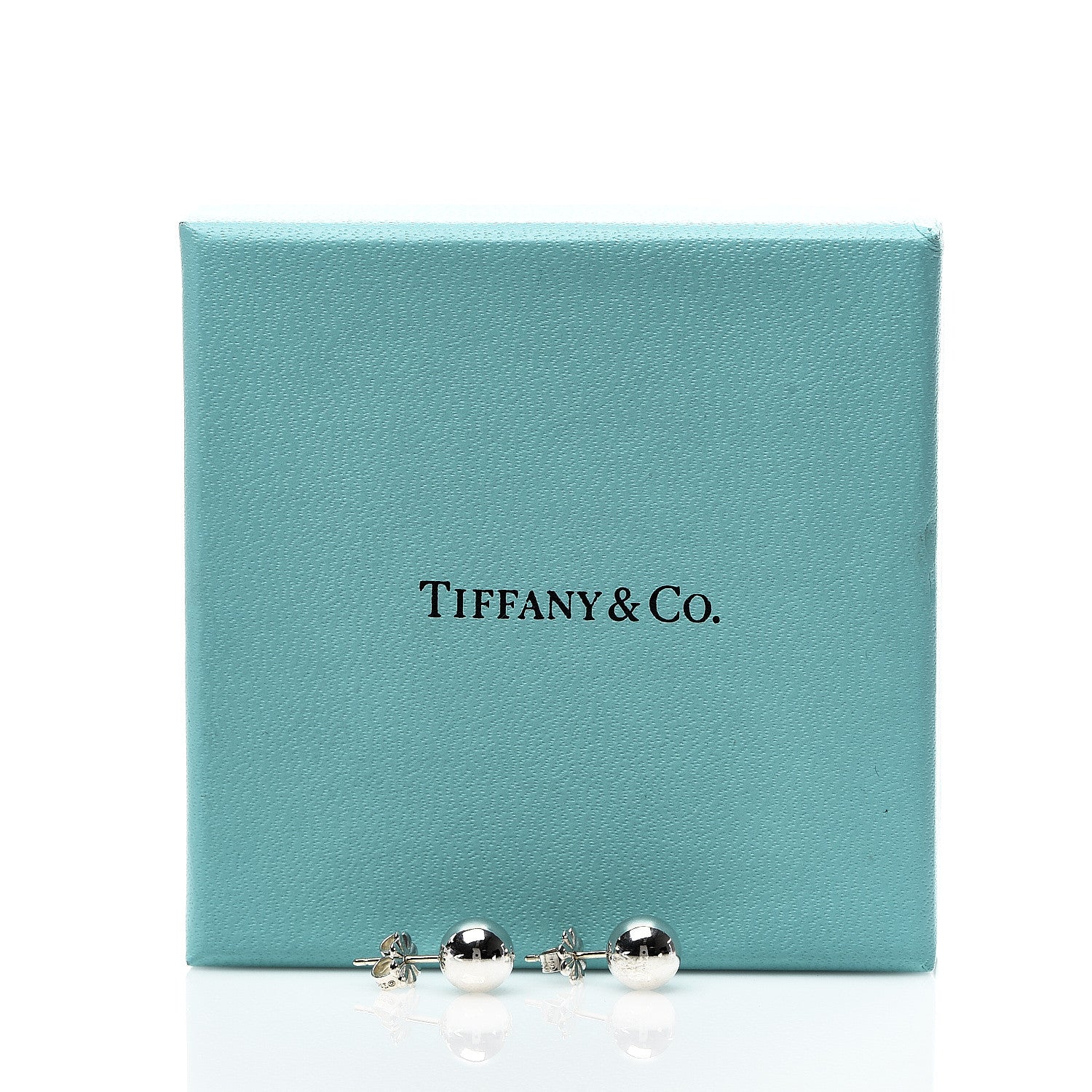 Tiffany Sterling Silver 8mm HardWear Ball Earrings 5 of 5