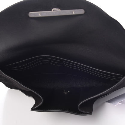 Celine Suede Calfskin Clutch on Chain Black 5 of 7