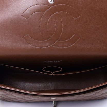Chanel Caviar Quilted Maxi Double Flap Brown 5 of 11