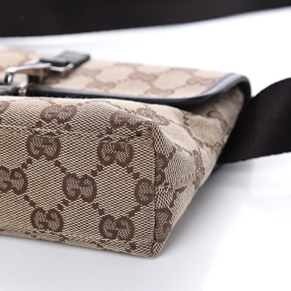 Gucci Monogram Waist Pouch Bag Dark Brown 8 of 10