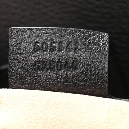 Gucci Grained Calfskin Web Crystal Butterfly Stripe Medium Totem Top Handle Bag Black 7 of 10