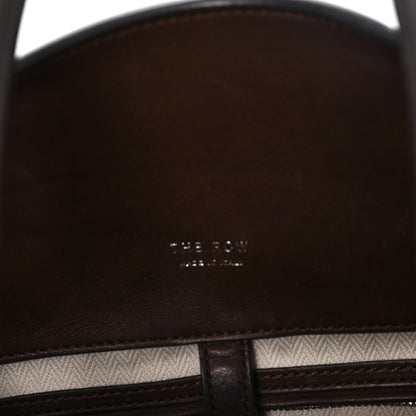 The Row Polished Saddle Calfskin Soft Margaux 15 Chestnut 6 of 10