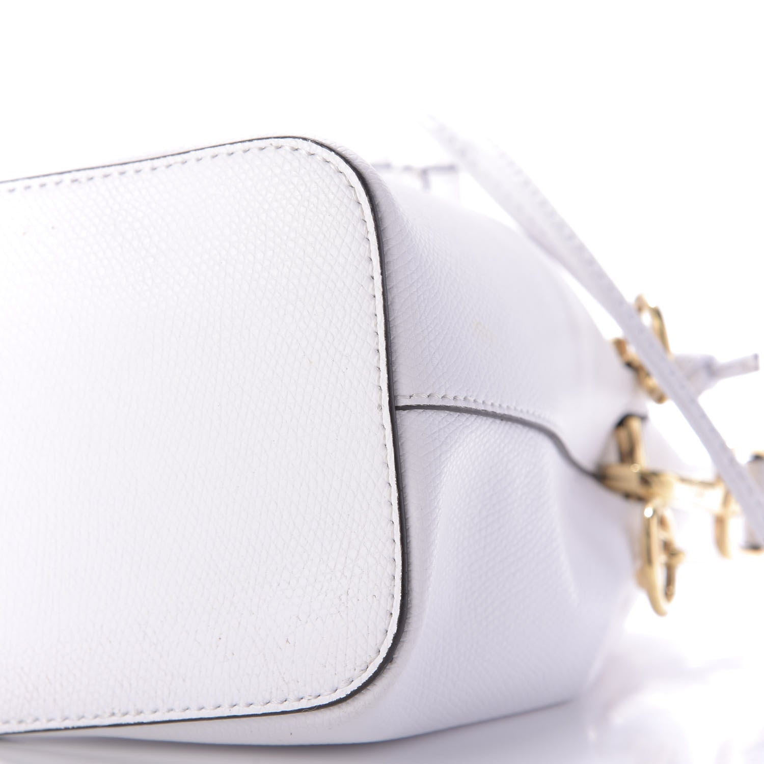 Fendi Vitello Cruise F is Fendi Mini Mon Tresor Bucket Bag Optical White 7 of 9