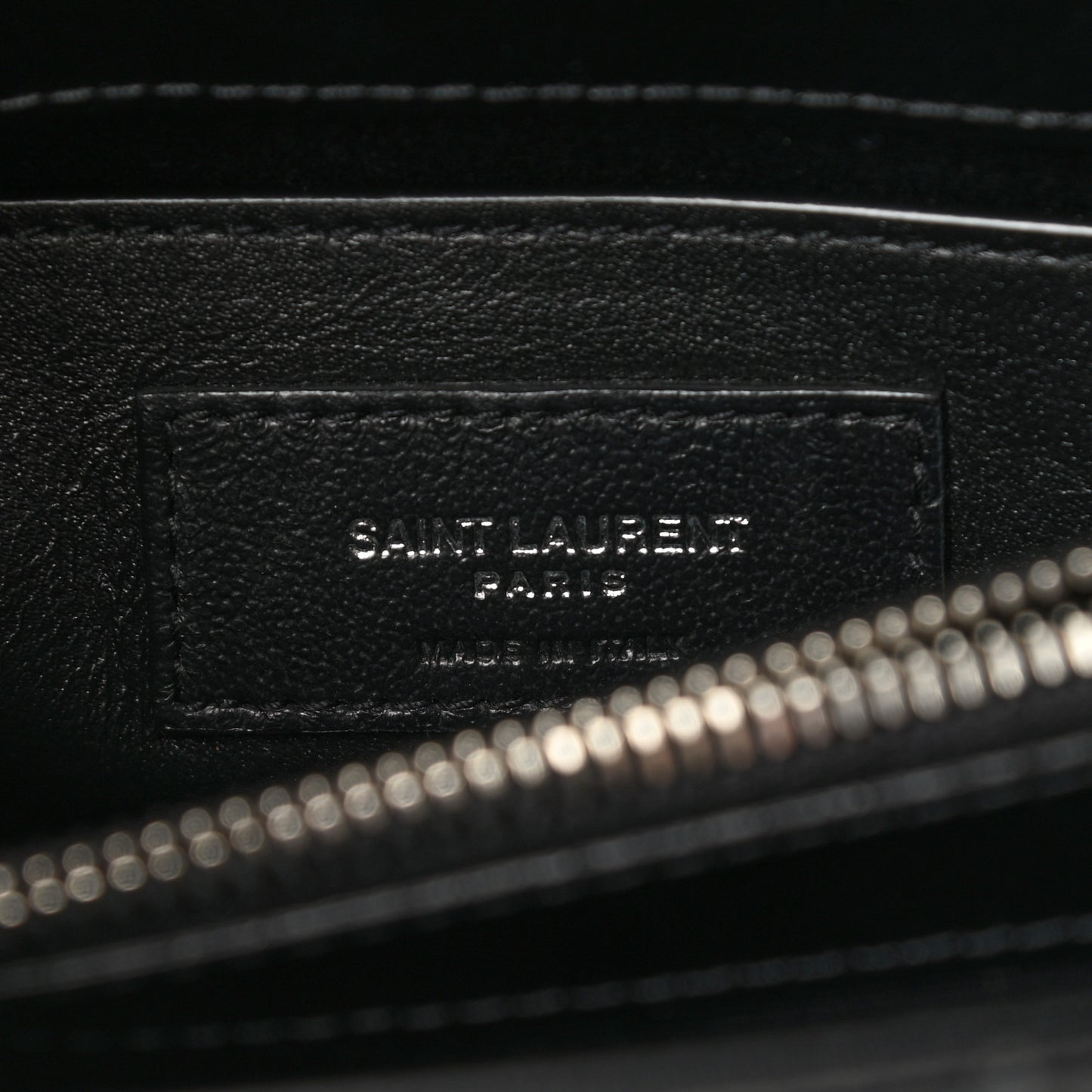 Calfskin Y Quilted Monogram Small Loulou Chain Satchel Black