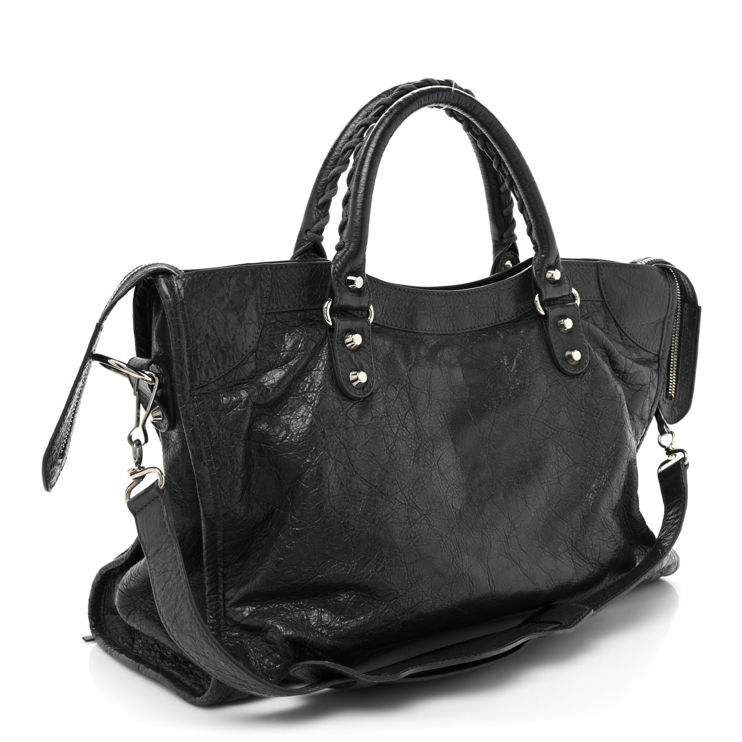 Agneau Classic Silver Hardware City Gris Fossile Anthracite
