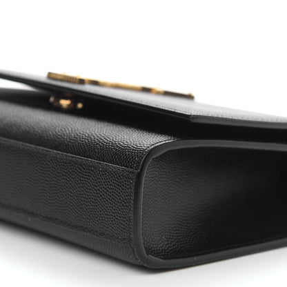 Saint Laurent Grain De Poudre Small Monogram Kate Satchel Black 8 of 8