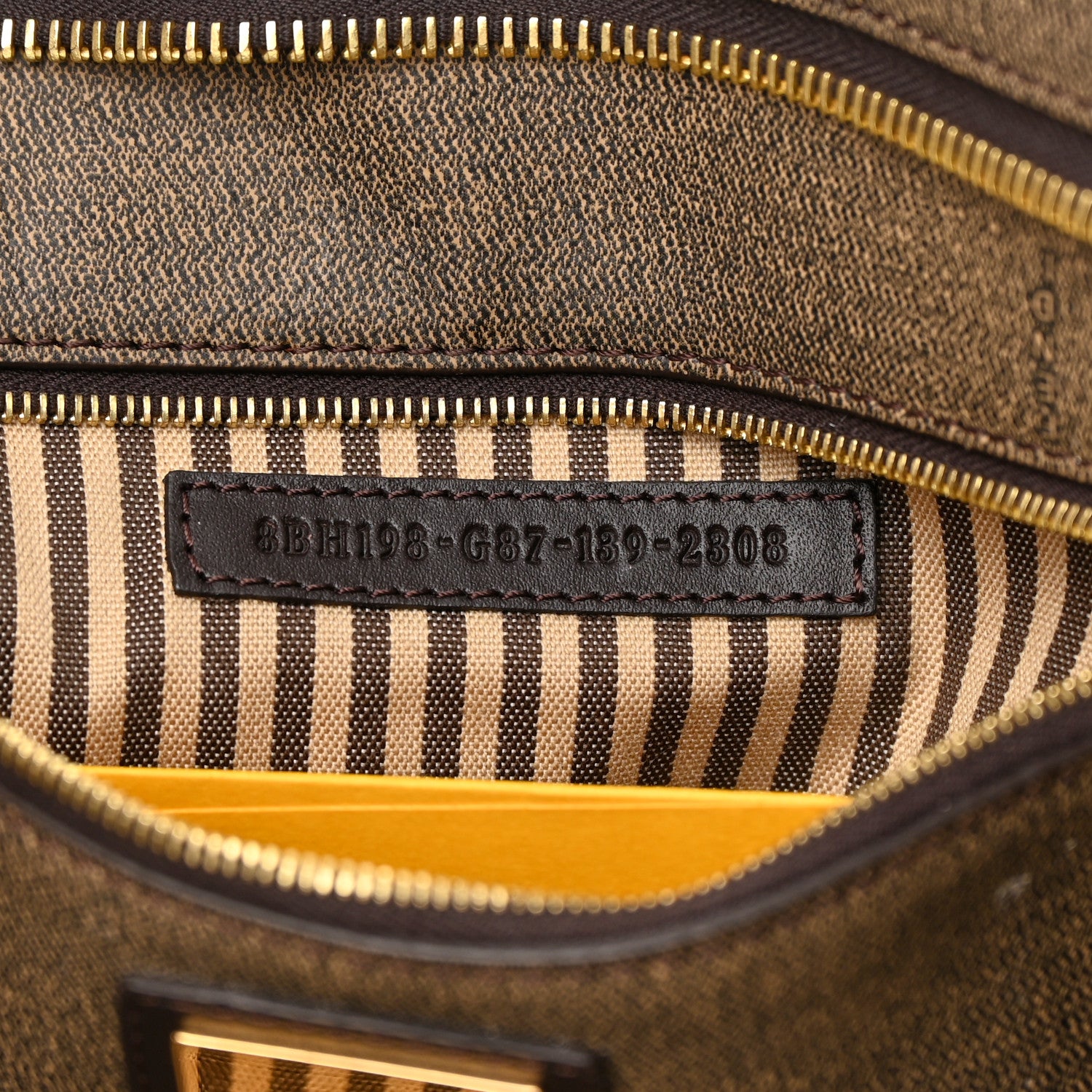 Fendi Zucca Spalmati Medium Roll Tote Tobacco Moro 7 of 14
