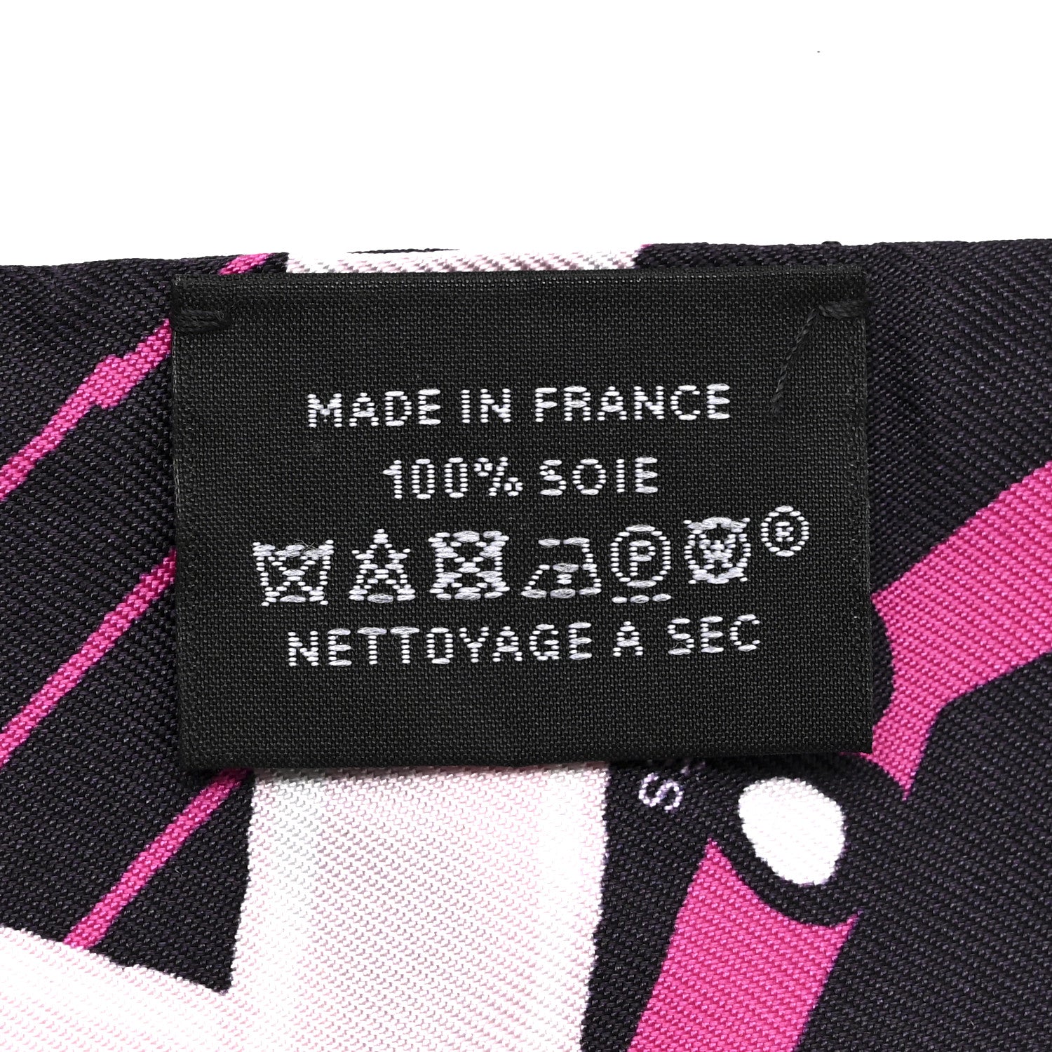 Hermes Silk Jeu de Soie Uniforme Twilly Rose Vif Black Rose 3 of 5