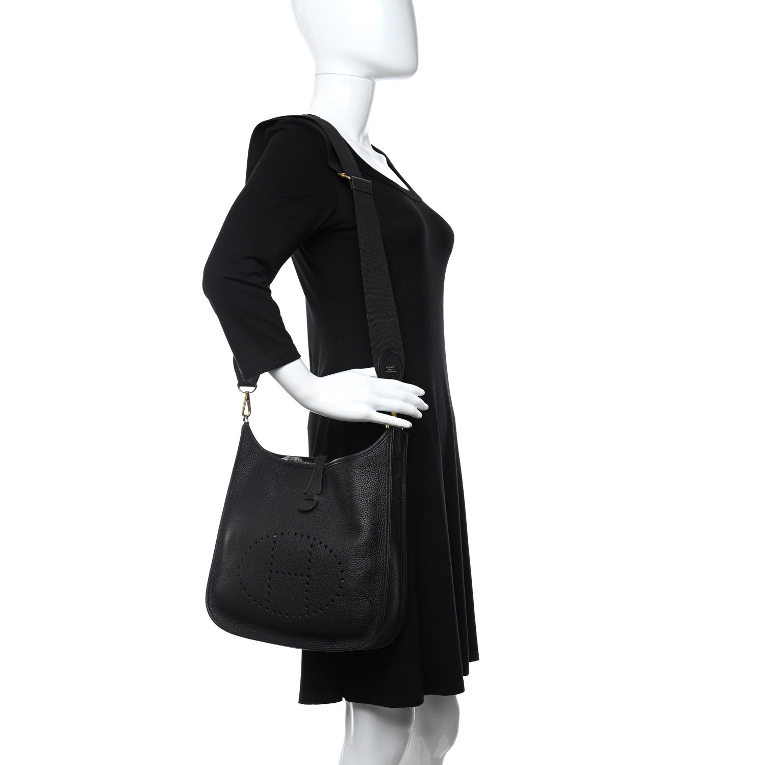 Hermes Taurillon Clemence Evelyne III PM Black 3 of 9