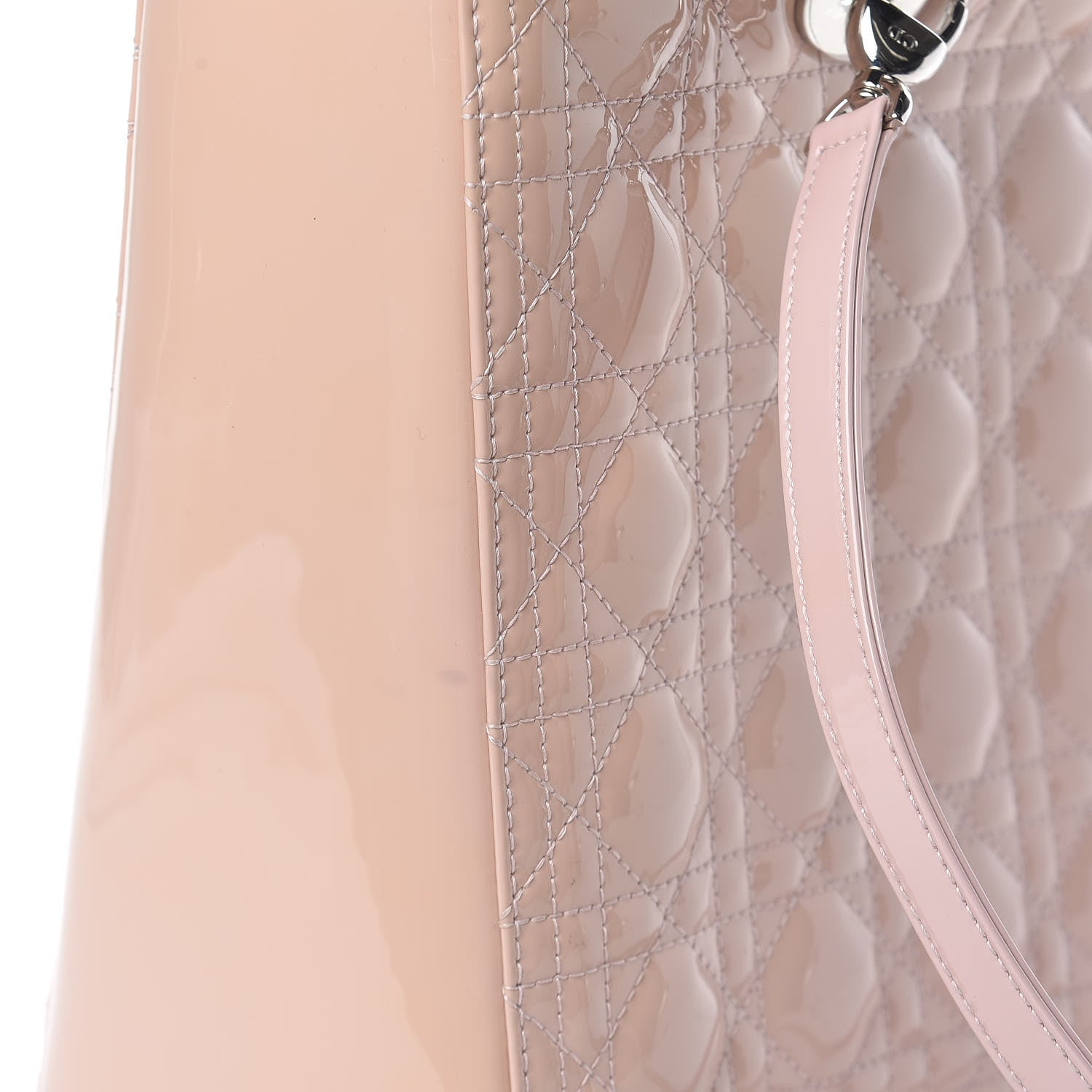 Christian Dior Patent Cannage Large Lady Dior Light Pink 14 of 15