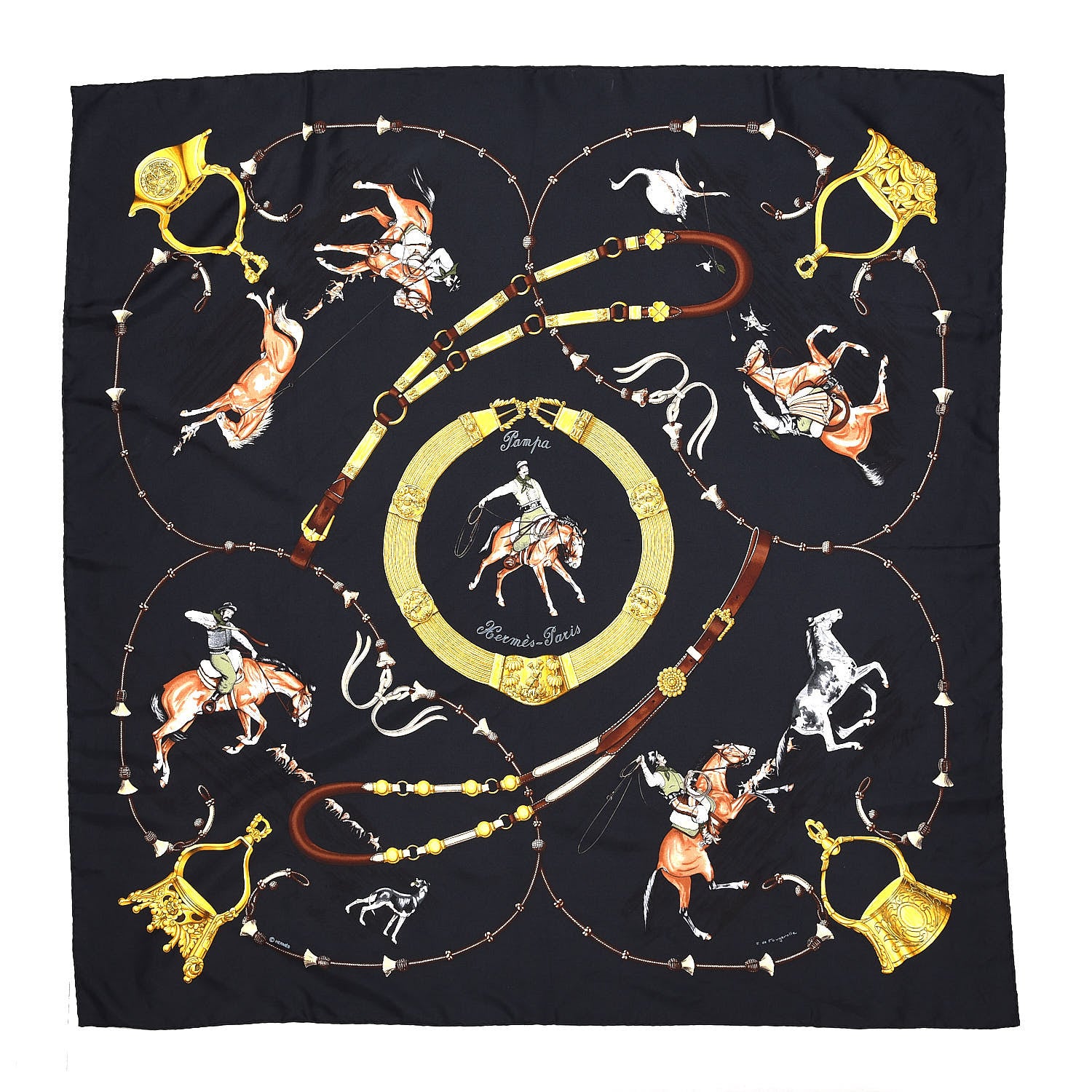 Hermes Silk Pampa Scarf 90 1 of 6