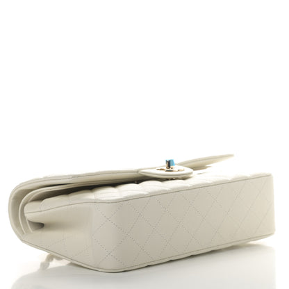 Chanel Caviar Quilted Medium Double Flap White 4 of 11
