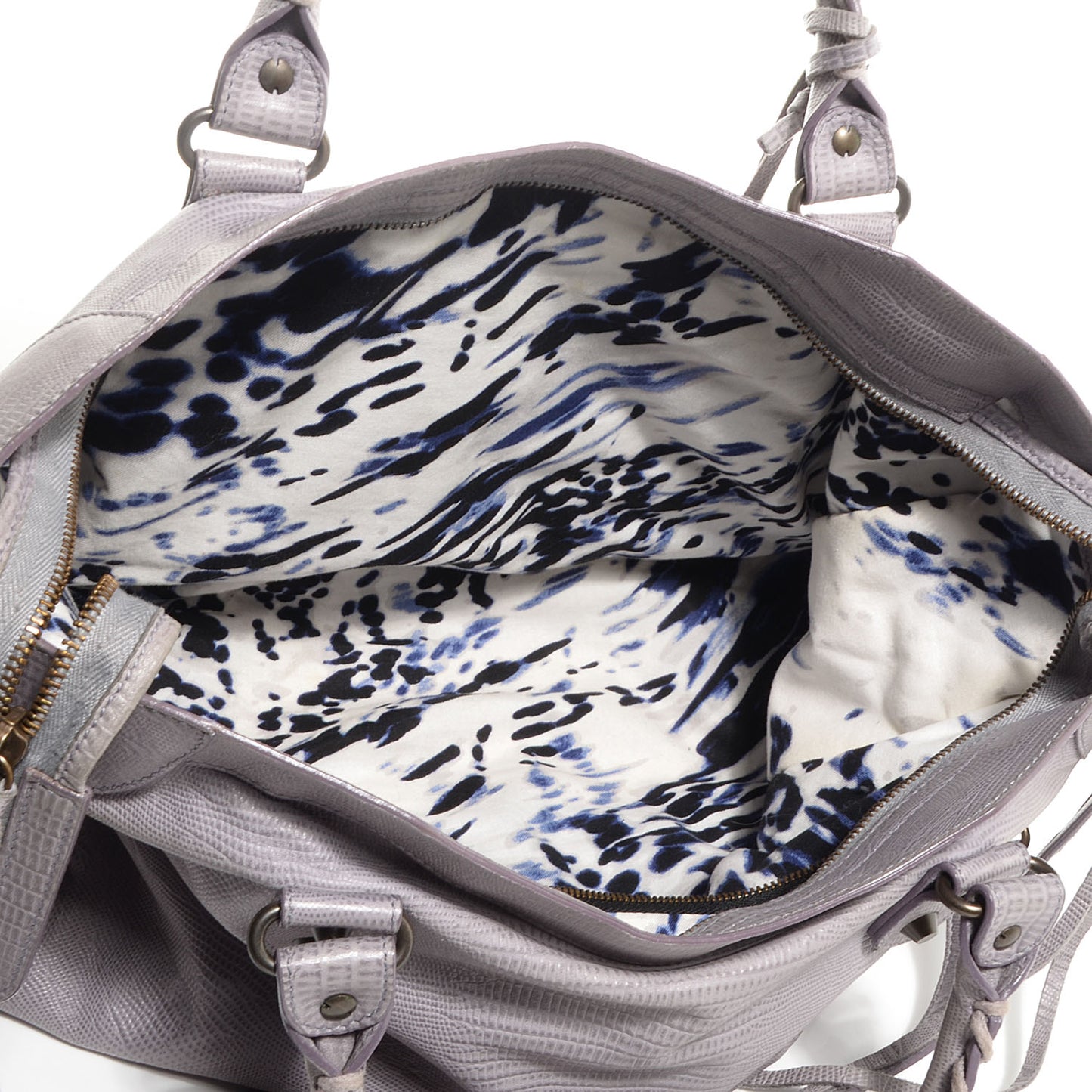 Agneau Lizard Embossed City Fer