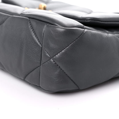 Chanel Lambskin Quilted Medium Chanel 19 Flap Dark Grey 9 of 11