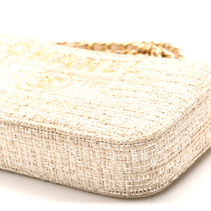 Chanel Canvas Small Deauville Clutch With Chain Light Beige 12 of 12