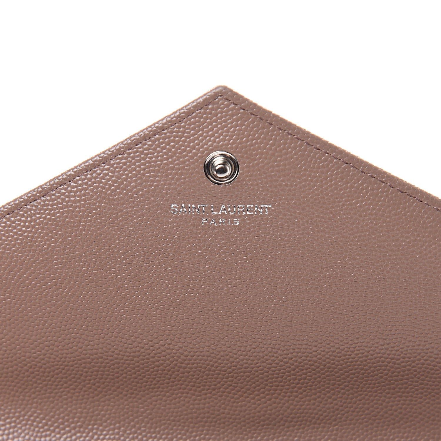 Saint Laurent Grain De Poudre Matelasse Chevron Monogram Chain Wallet Fard 5 of 16