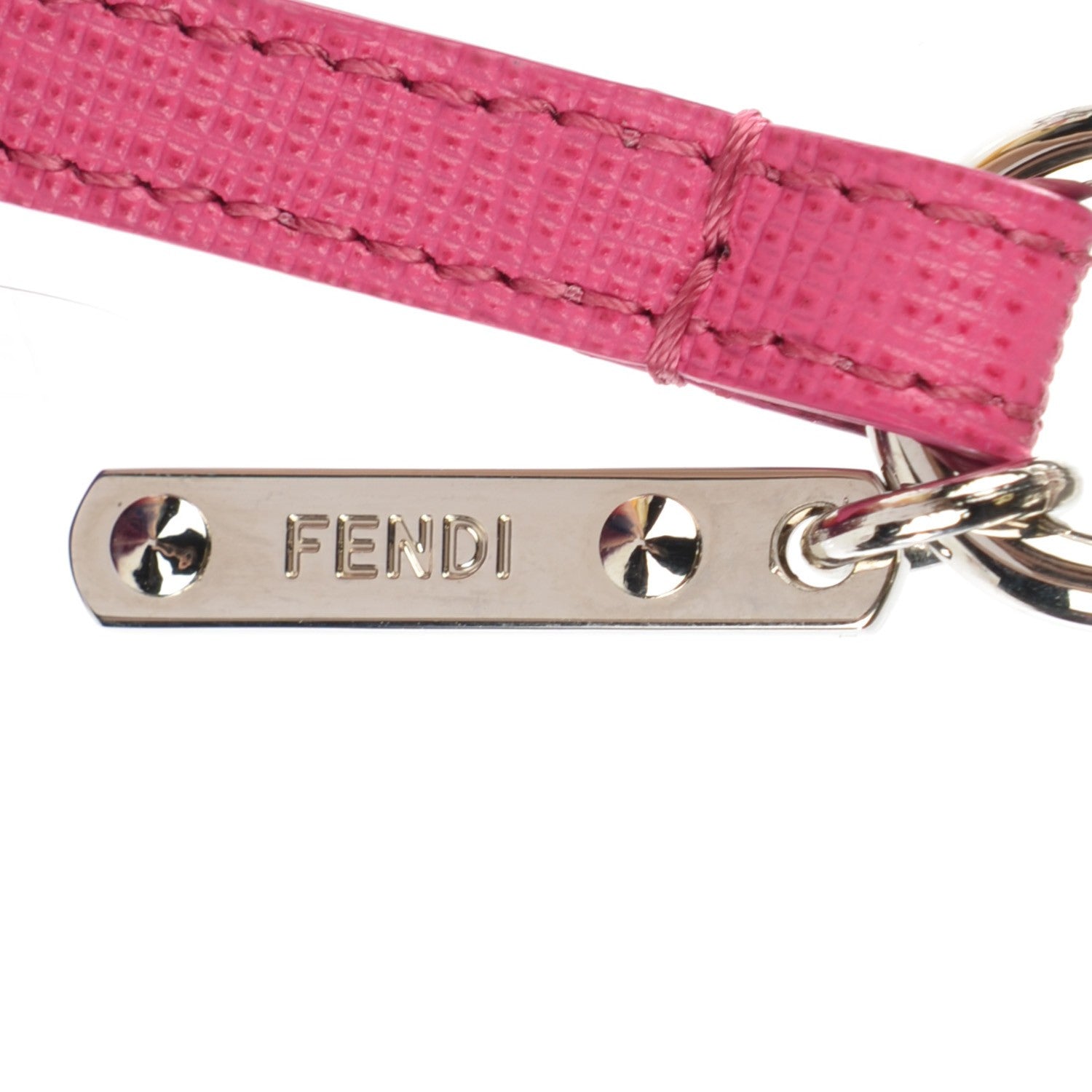 Fendi Fox Fur Pom Pom Bag Charm Shadow Violet 3 of 4