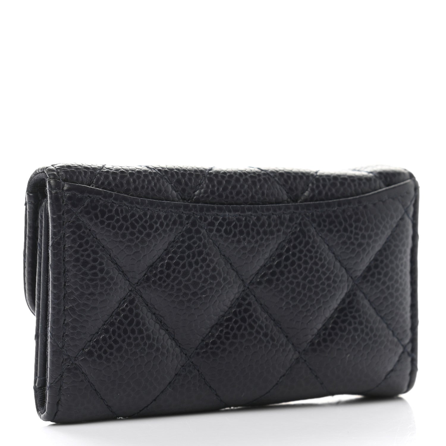 Chanel Caviar Quilted 6 Key Holder Blue 3 of 10