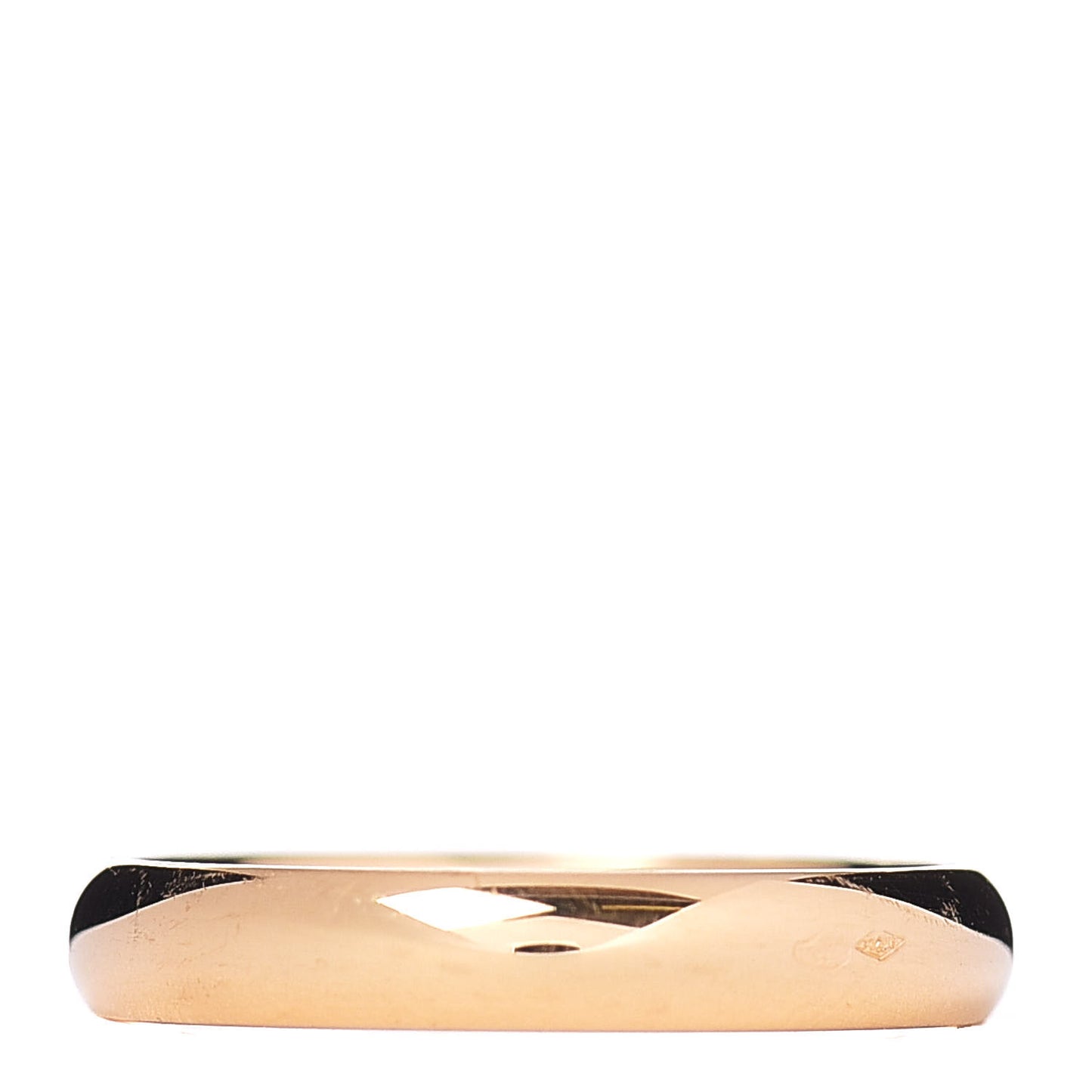 18K Yellow Gold 3mm Tendrement Wedding Band Ring 48 4.5