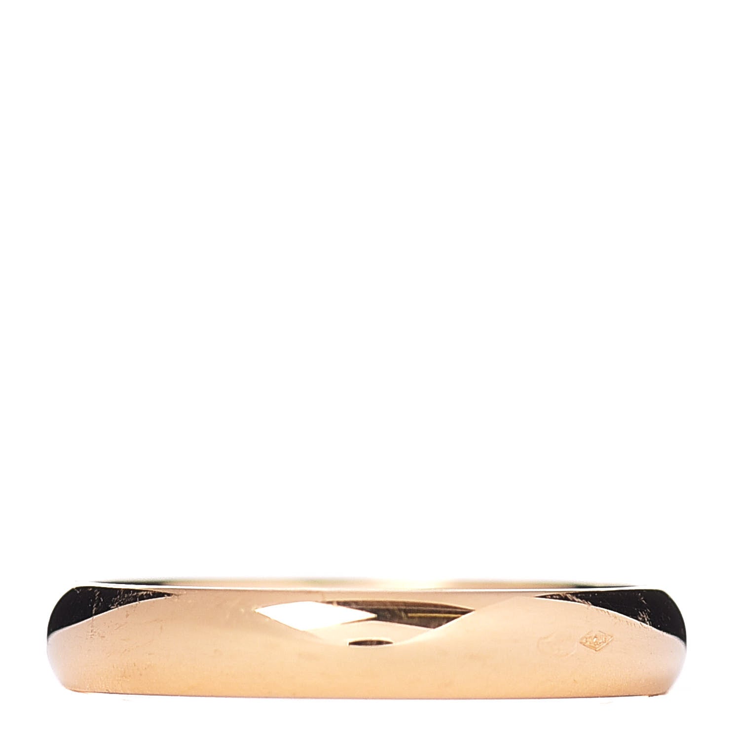 Van Cleef & Arpels 18K Yellow Gold 3mm Tendrement Wedding Band Ring 48 4.5 1 of 5