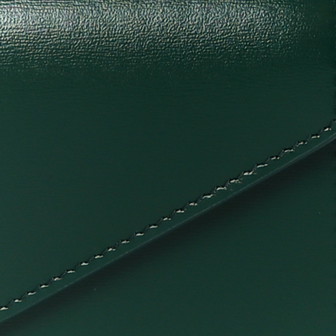 Celine Shiny Calfskin Triomphe Margo Wallet on Chain Racing Green 8 of 11