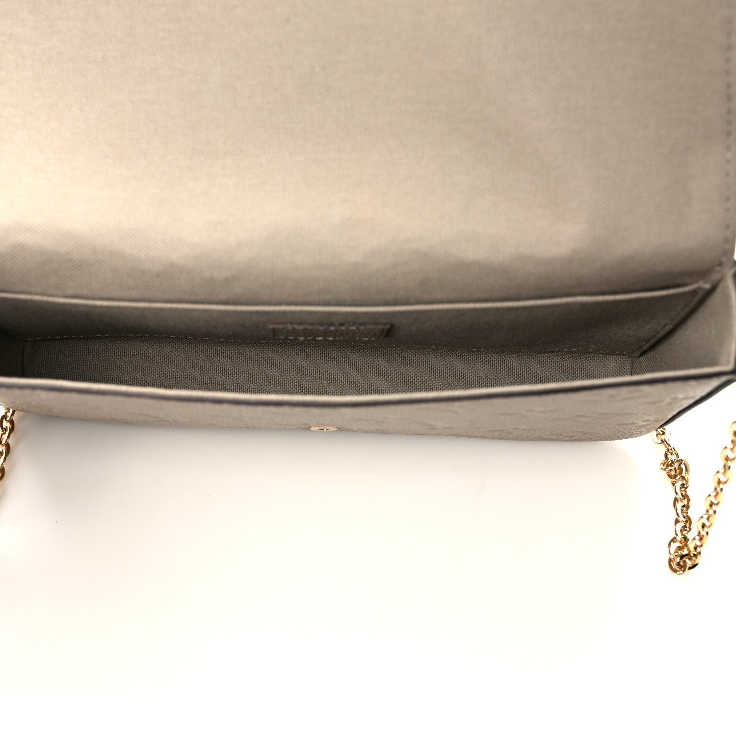Louis Vuitton Empreinte Pochette Felicie Chain Wallet Tourterelle 6 of 10