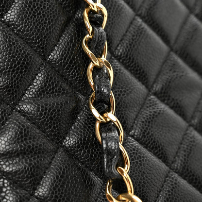 Chanel Caviar Quilted XL Grand Shopping Tote GST Black 10 of 11