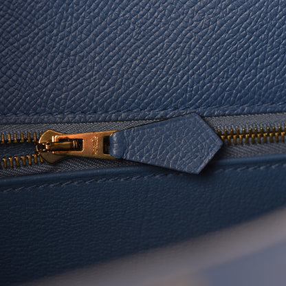 Hermes Epsom Kelly Sellier 28 Bleu Agate 40 of 40