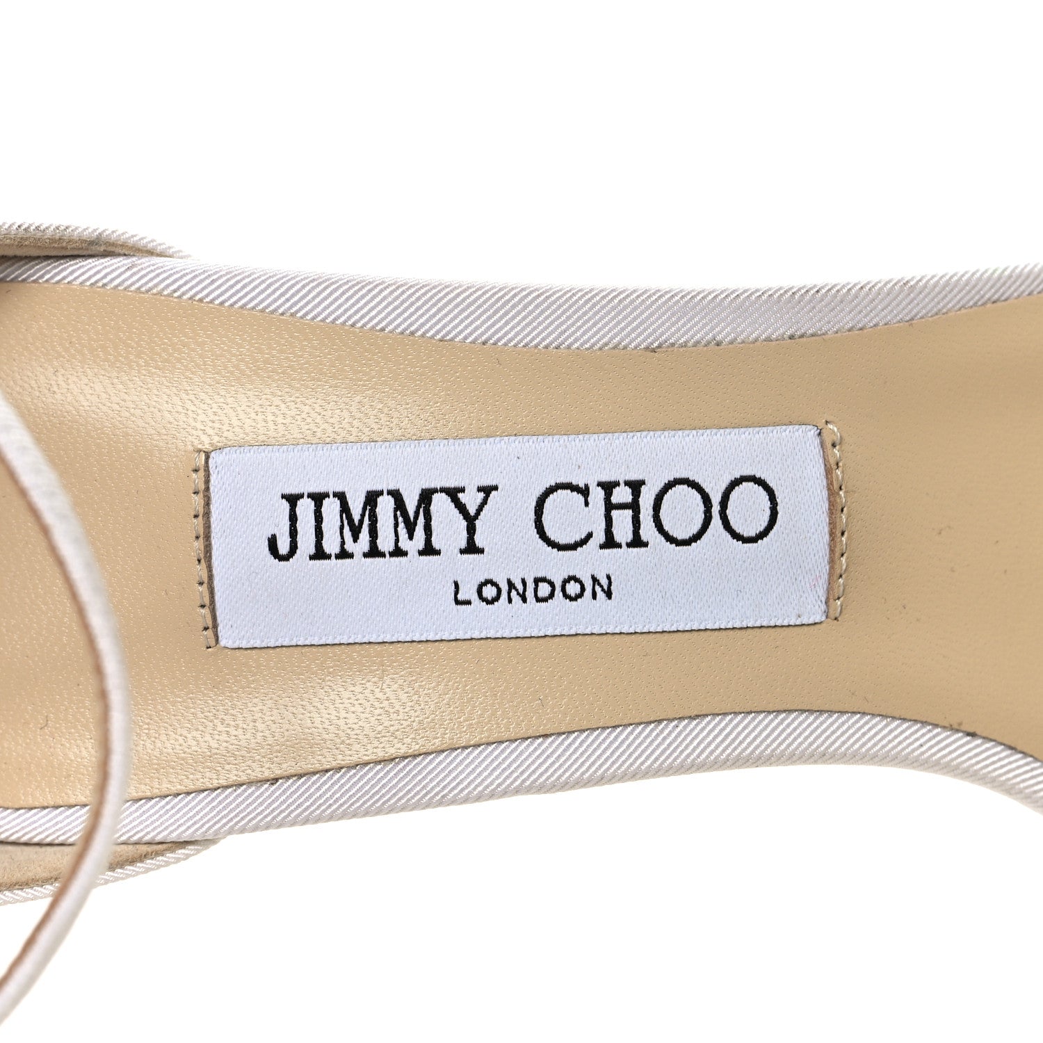 Jimmy Choo Grosgrain Asymmetric Mesh Fascinator Aveline 100 Bow Sandals 39.5 Latte 8 of 8