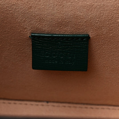 Gucci Azalea Calfskin Small Padlock Bamboo Shoulder Bag Vintage Green 6 of 12