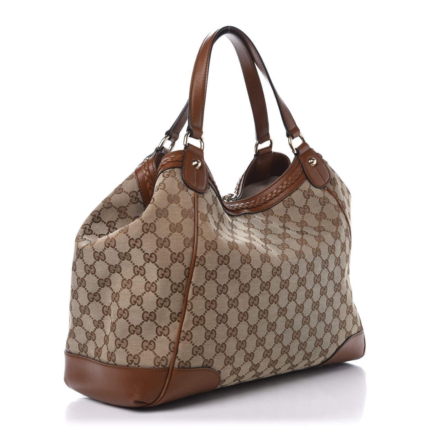Gucci Monogram Medium Brick Lane Tote Brown 4 of 13