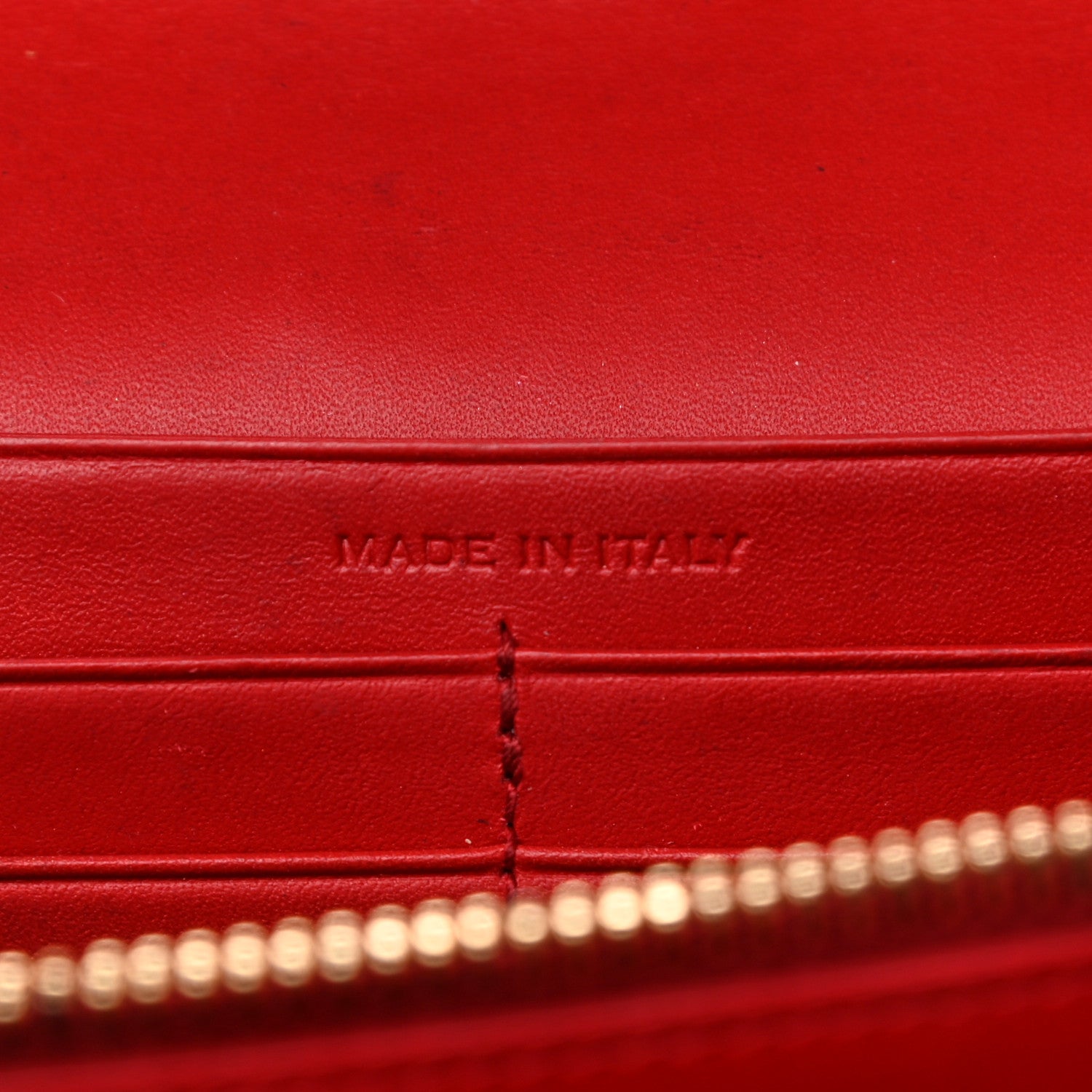Saint Laurent Smooth Calfskin Classic Monogram Kate Wallet On Chain Red 7 of 14
