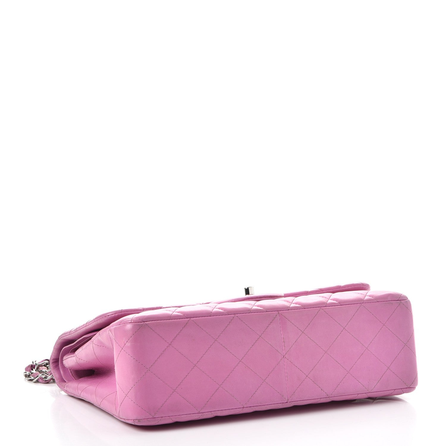 Chanel Lambskin Quilted Jumbo Double Flap Light Purple 5 of 17