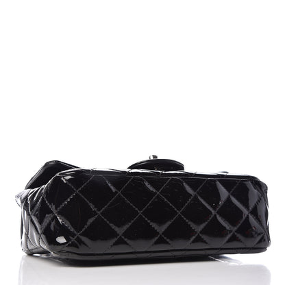 Chanel Patent Calfskin Quilted Mini Rectangular Flap Black 4 of 11