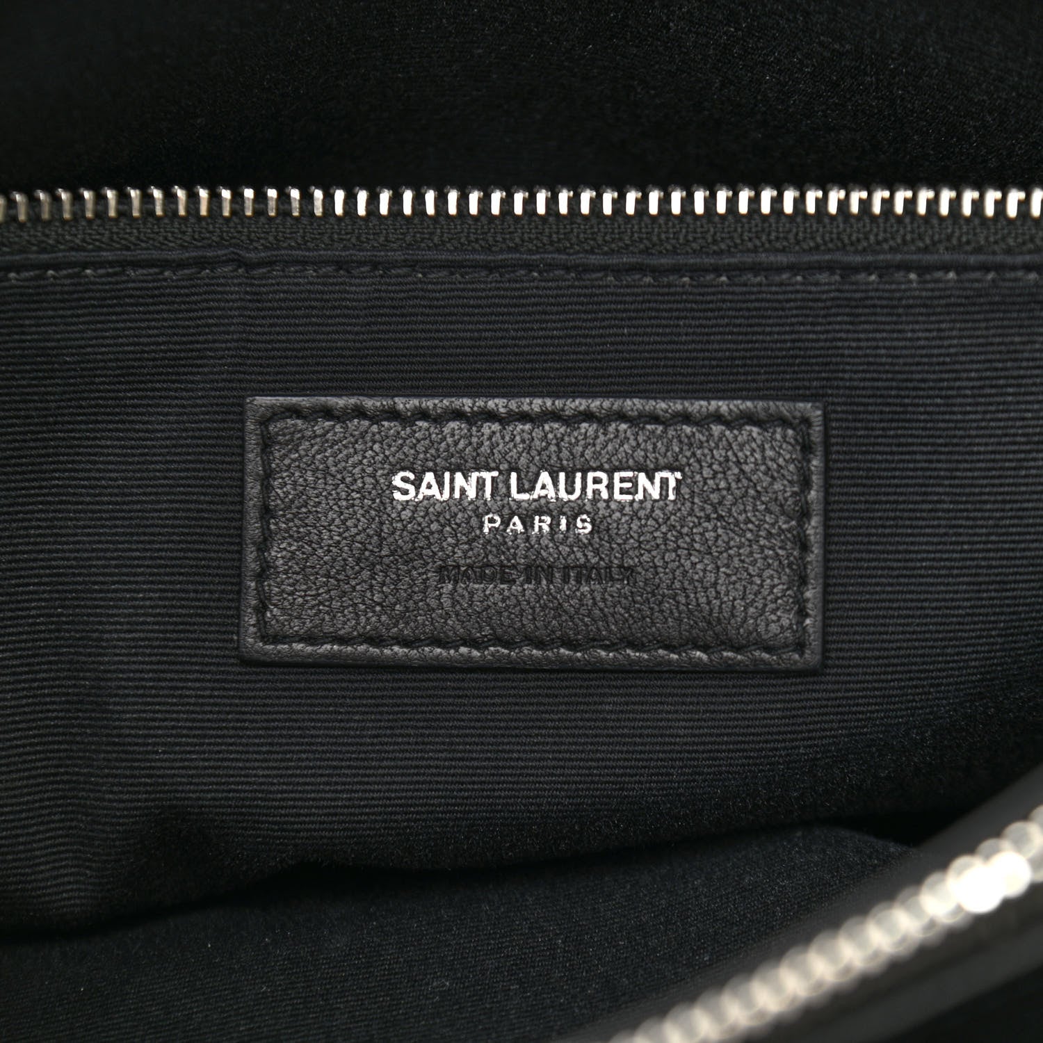 Saint Laurent Calfskin Y Quilted Monogram Medium Loulou Chain Satchel Black 5 of 11