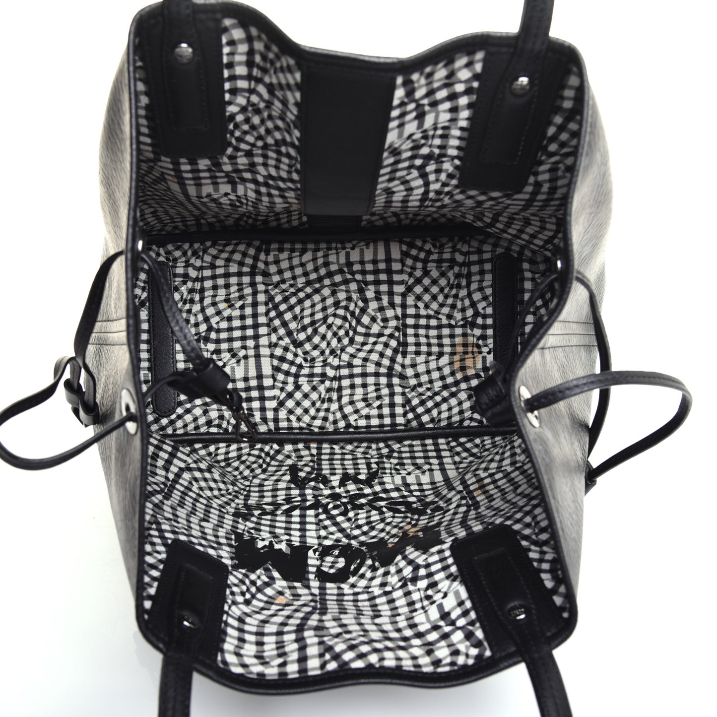 Visetos Medium Liz Reversible Shopper Tote Black