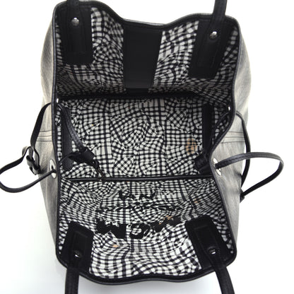 MCM Visetos Medium Liz Reversible Shopper Tote Black 8 of 15