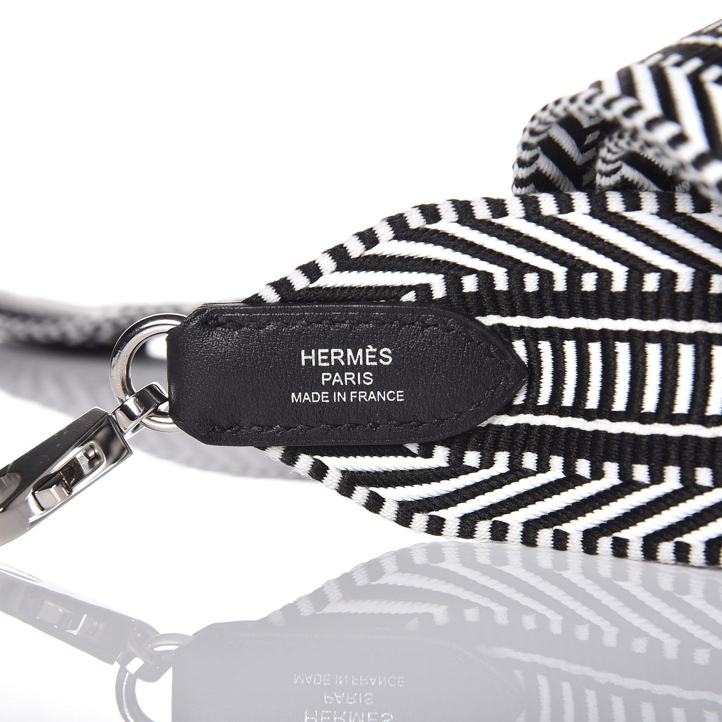 Toile Swift 50mm Sangle Cavale Shoulder Strap Black Ecru