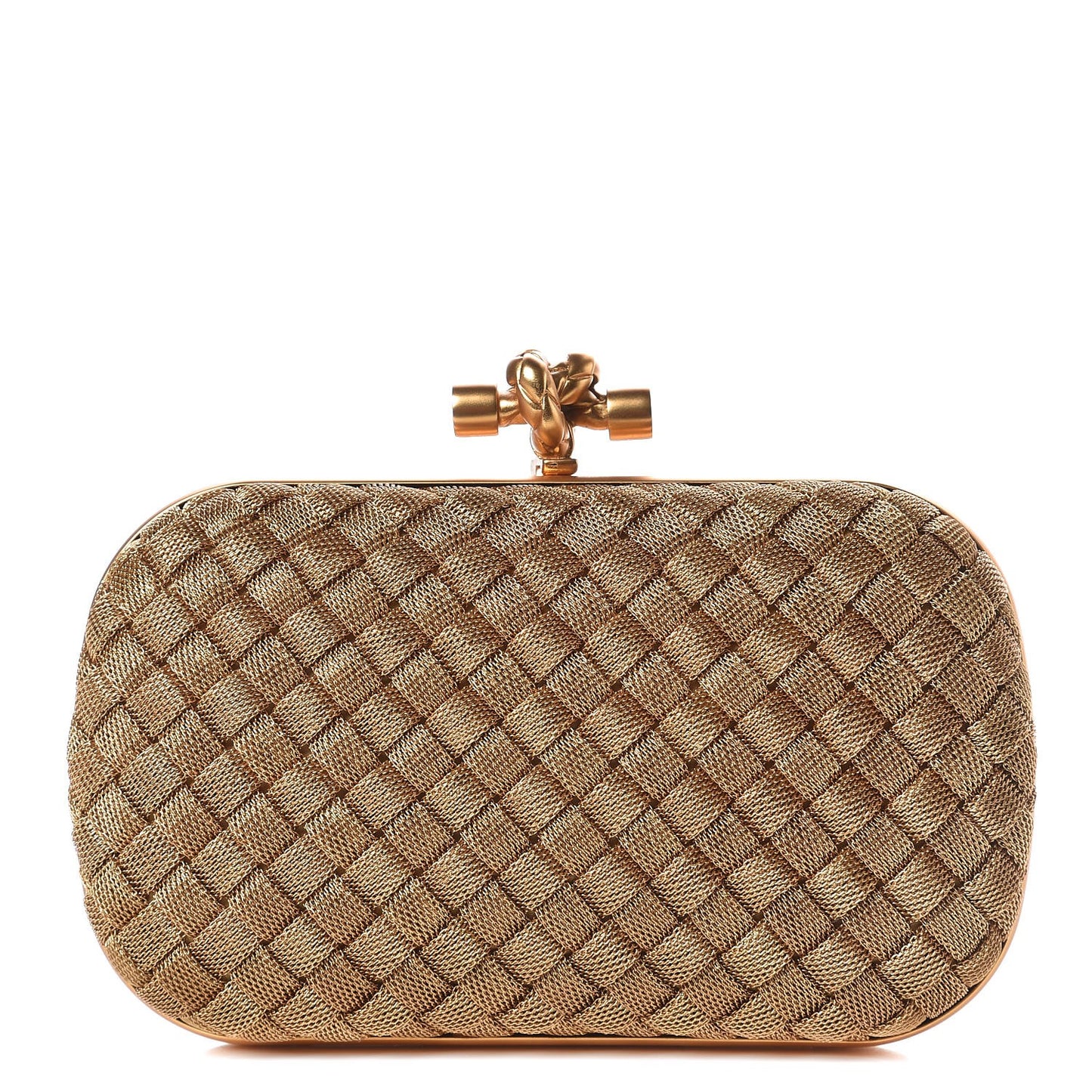 Intreccio Oro Bruciato Knot Clutch