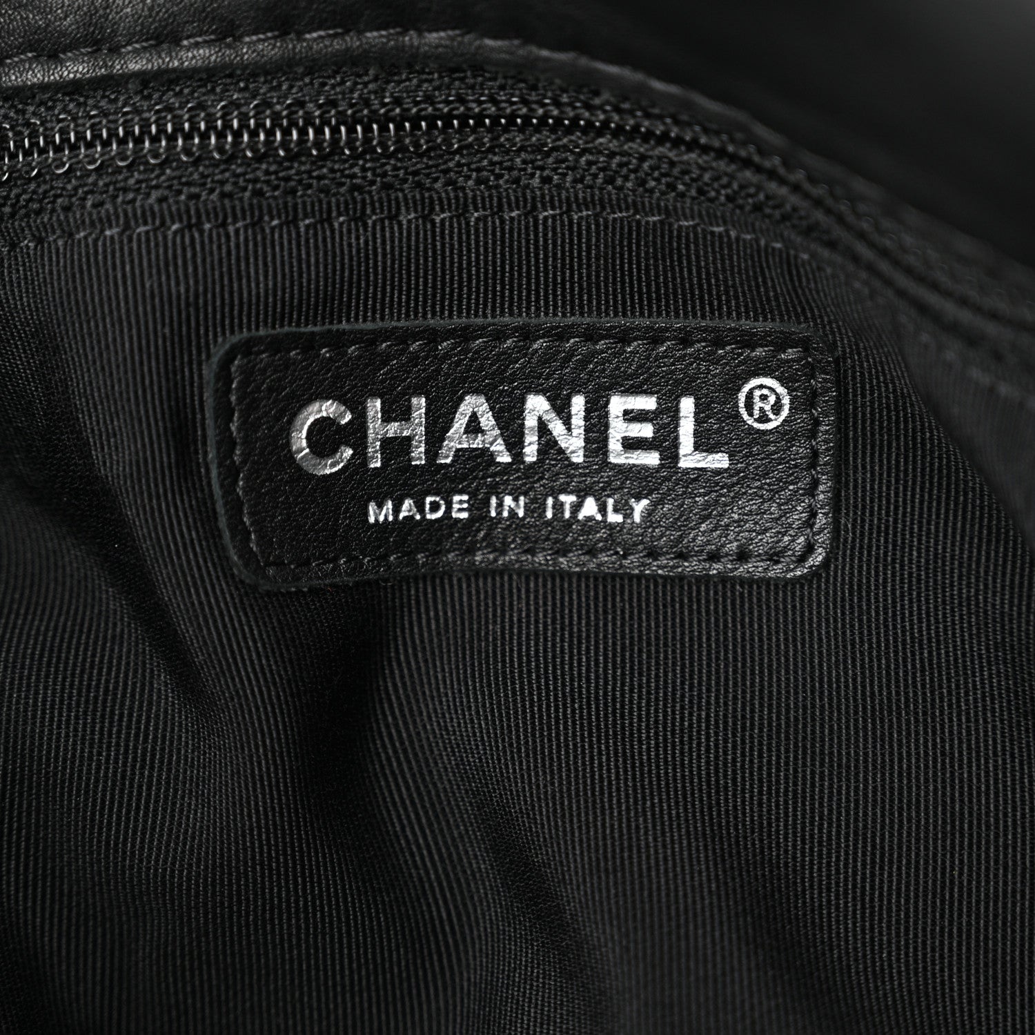Chanel Calfskin Stitched Double Zip Hobo Black 6 of 10