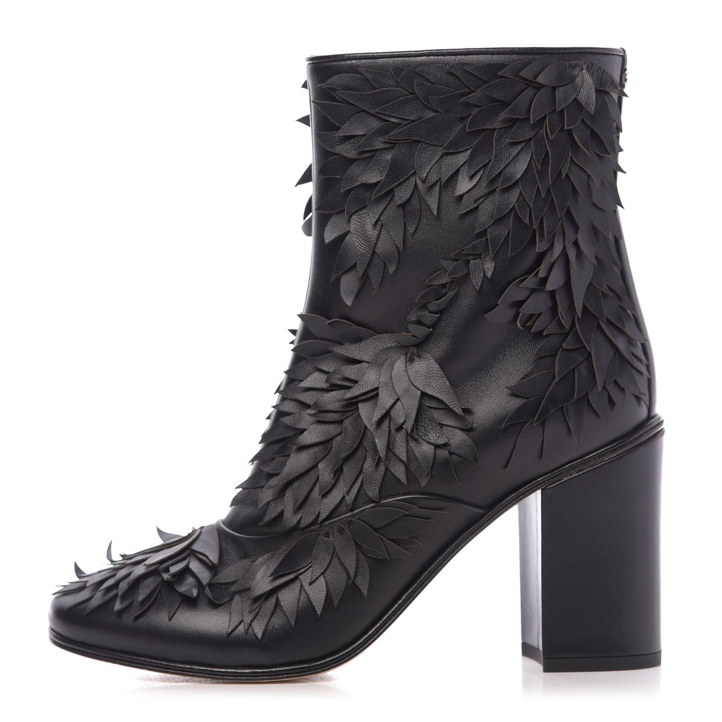 Lambskin CC Short Boots 37.5 Black
