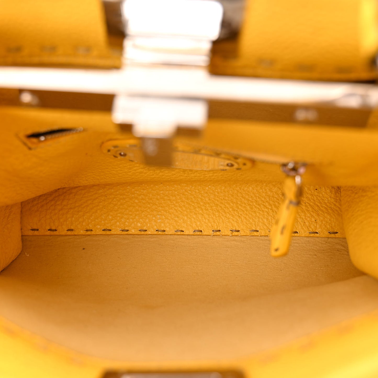 Cuoio Romano Selleria Mini Peekaboo Iconic Satchel Limone
