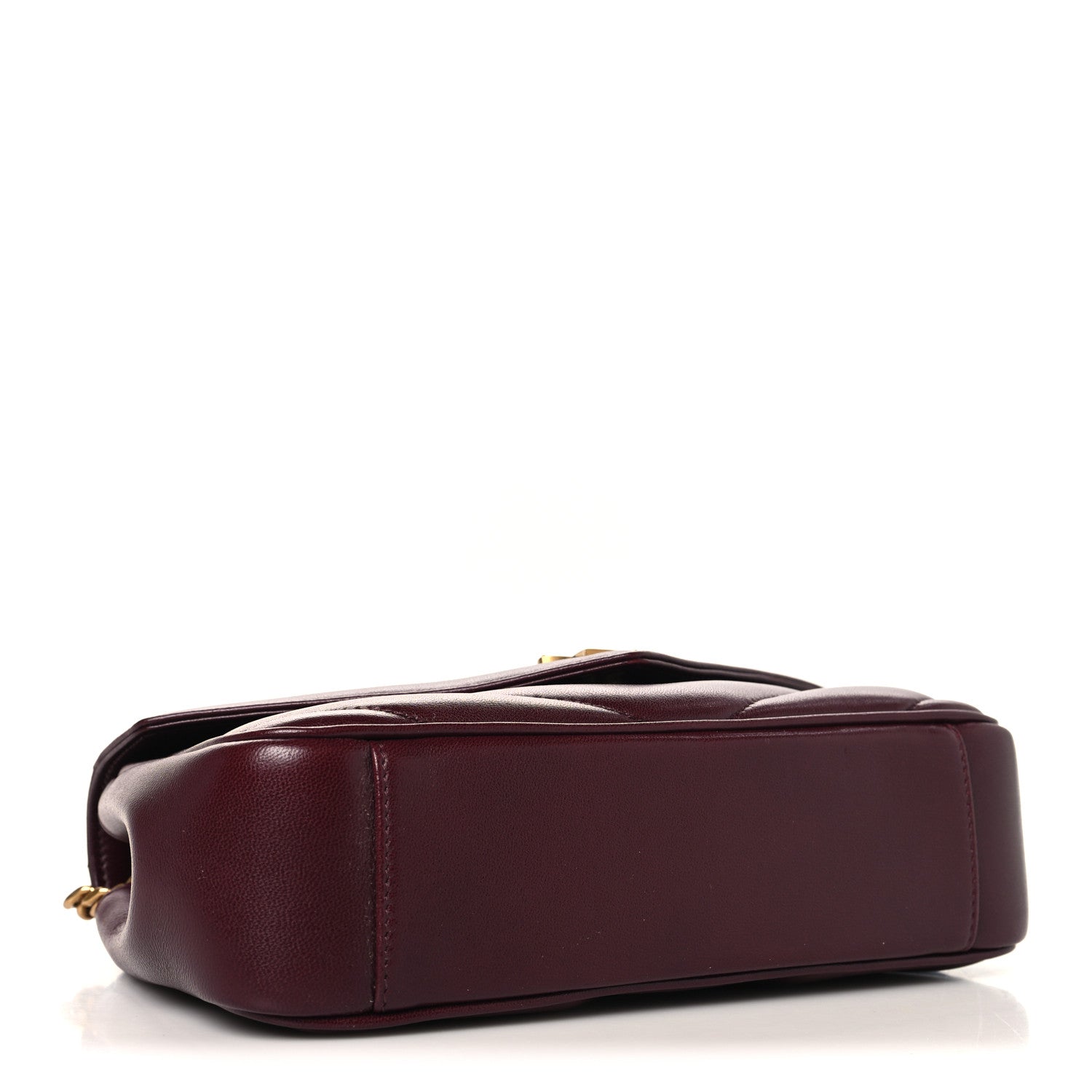Saint Laurent Lambskin Chevron Quilted Small Loulou Rouge Cabernet 5 of 11