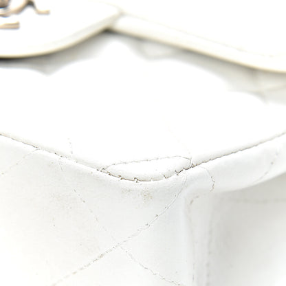 Chanel Lambskin Quilted Mini Square Flap White 9 of 17