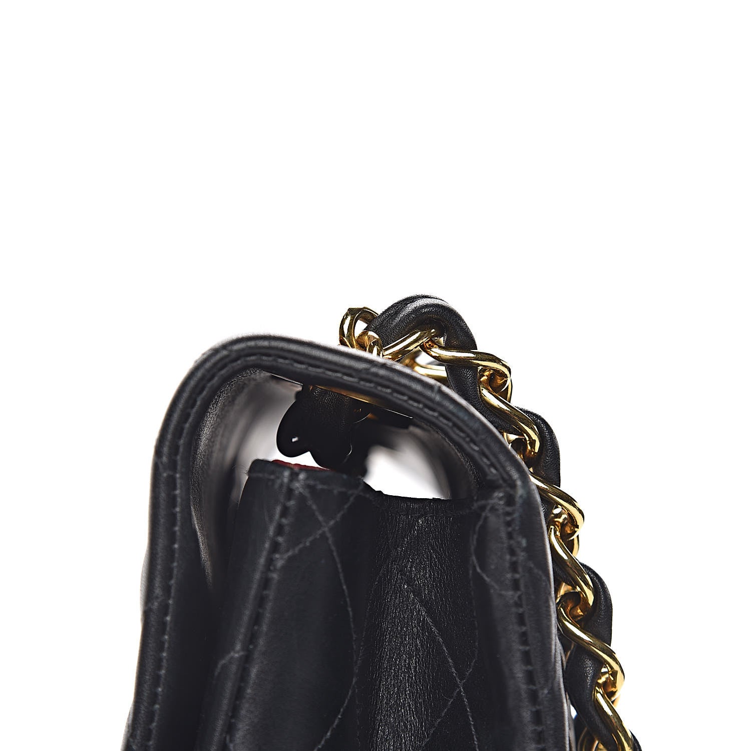 Chanel Lambskin Quilted XL Jumbo Single Flap Black 11 of 19