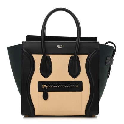Celine Baby Grained Calfskin Nubuck Micro Tri-Color Luggage 1 of 12