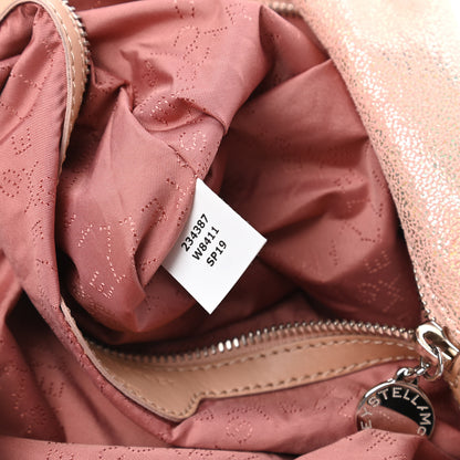 Stella McCartney Metallic Shaggy Deer Falabella Fold Over Tote Copper 10 of 11